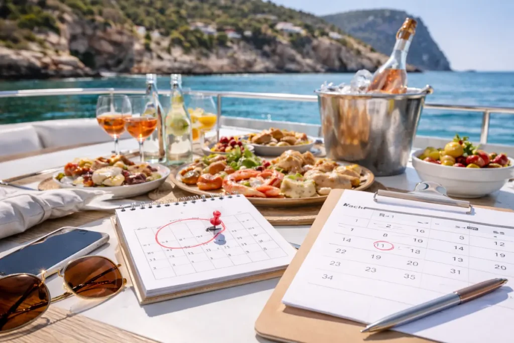Book Yacht Catering in Ibiza