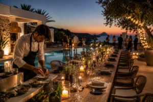 private dinner in Ibiza